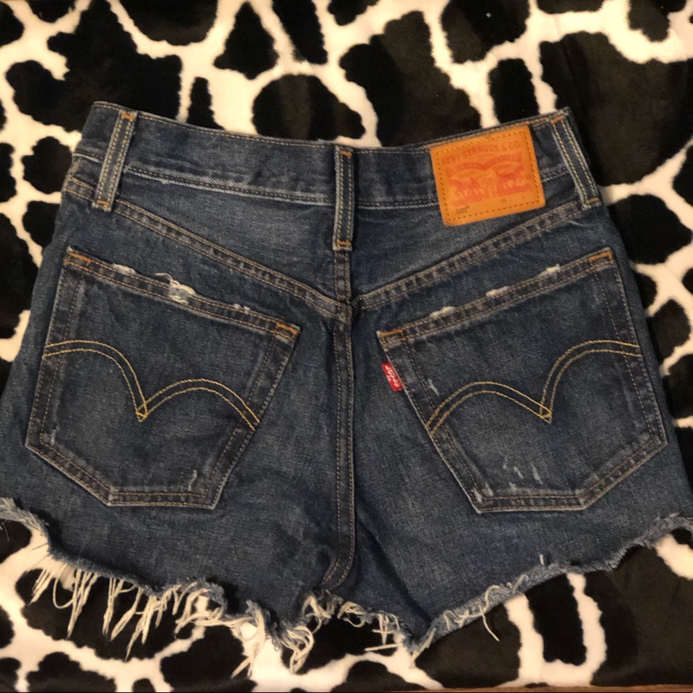 Levi’s 501 High Waisted Denim Shorts